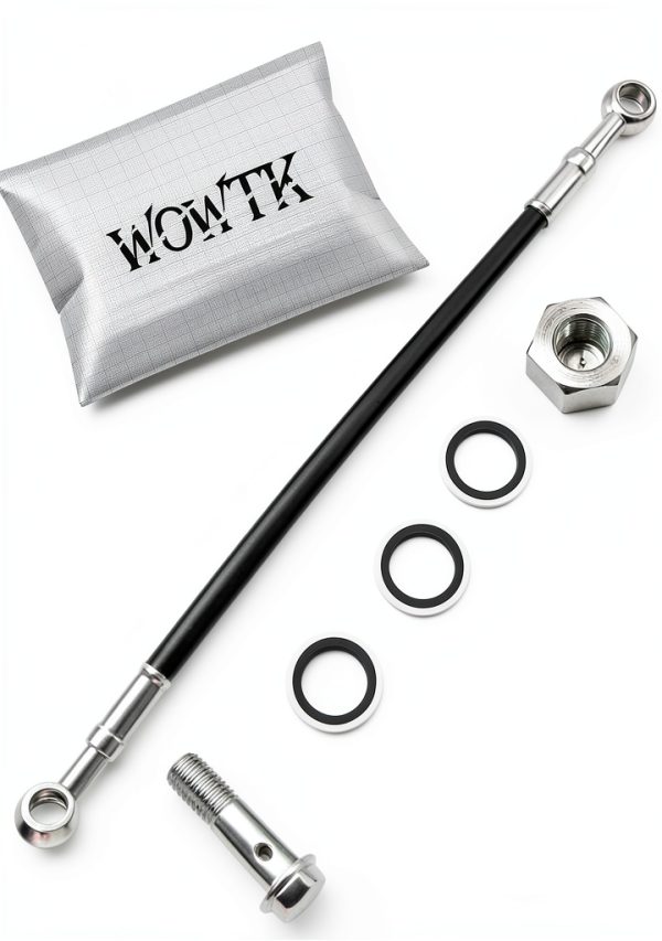Motorcycle Brake Hose Extension WOWTK 25CM Universal Fit-6