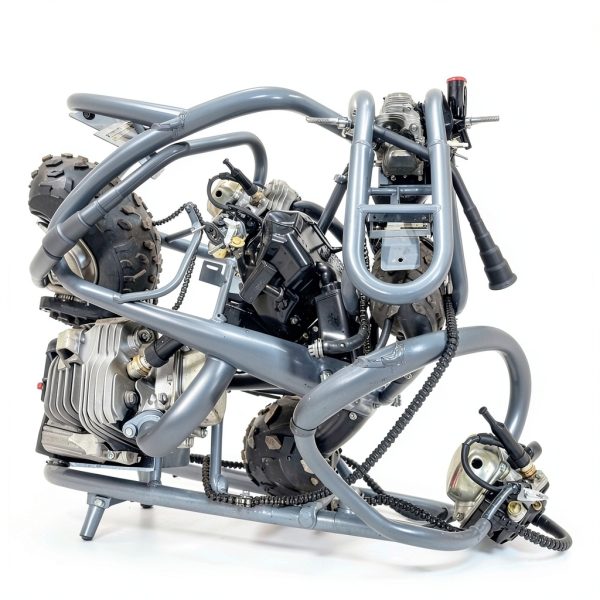 Mini Bike Exhaust SJVLXHI Machined Metal-2