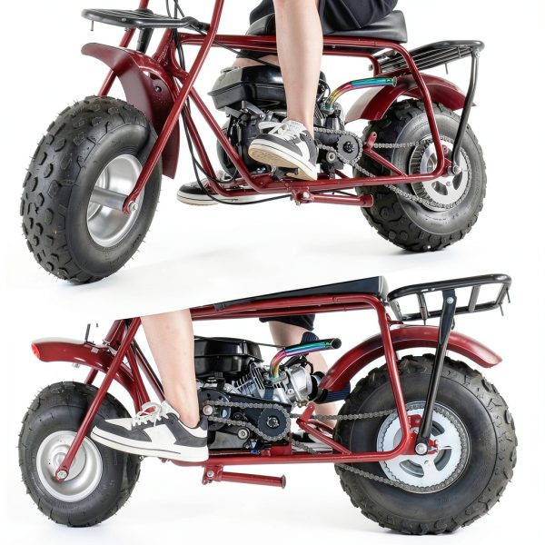 Exhaust Kit WNOOENG Chrome Bolt On for Mini Bikes-7