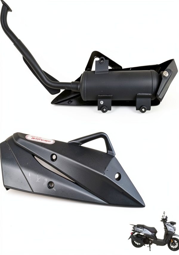 RedCap EXHS-T223 Scooter Header Tailpipe-0