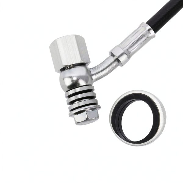 Motorcycle Brake Hose Extension WOWTK 25CM Universal Fit-4