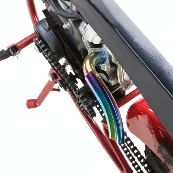 Exhaust Kit WNOOENG Chrome Bolt On for Mini Bikes-3