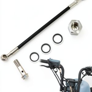 Motorcycle Brake Hose Extension WOWTK 25CM Universal Fit-0