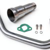 SJVLXHI 3 Stage Exhaust Header for 212cc Go Kart Machined Aluminum-0