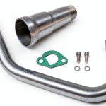 SJVLXHI 3 Stage Exhaust Header for 212cc Go Kart Machined Aluminum-0