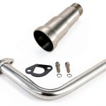 Exhaust Pipe MBGYL 2 Inch Raised Design for Mini Bike and Go Kart-0