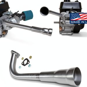 ARSPORT Go Kart Header Pipe 3 Stage Alloy Steel Round A-212-0