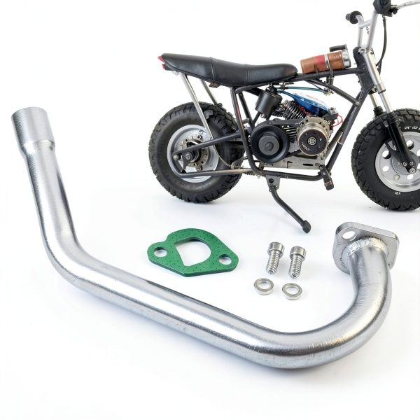 SJVLXHI 3 Stage Exhaust Header for 212cc Go Kart Machined Aluminum-5