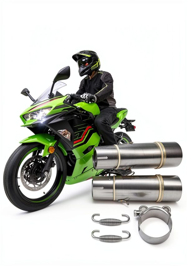Motorcycle Exhaust Mid Pipe Maigoo Stainless Steel for Kawasaki Ninja-5