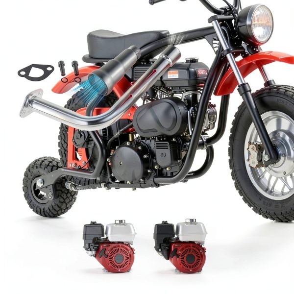 Exhaust Pipe MBGYL 2 Inch Raised Design for Mini Bike and Go Kart-6