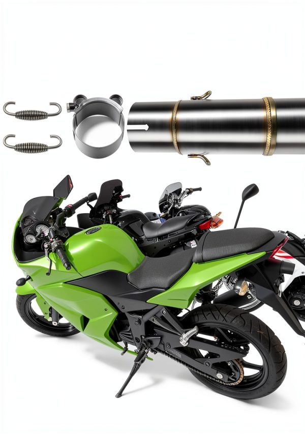 Motorcycle Exhaust Mid Pipe Maigoo Stainless Steel for Kawasaki Ninja-2