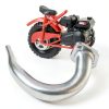 SJVLXHI 3 Stage Exhaust Header for 212cc Go Kart Machined Aluminum-6