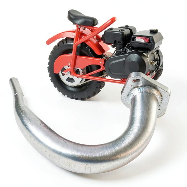 SJVLXHI 3 Stage Exhaust Header for 212cc Go Kart Machined Aluminum-6
