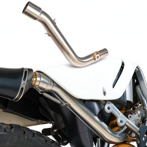 REARACE Exhaust Middle Pipe for DR650 SE 1996-2024 Lightweight-0