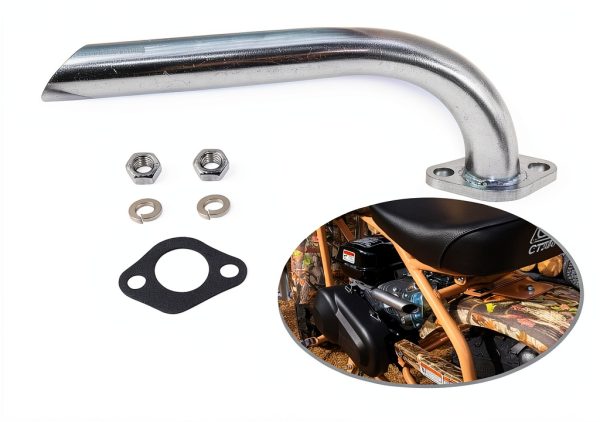 YHB Coleman CT200U-EX Minibike Exhaust Header 1" Tubing with Hardware-5