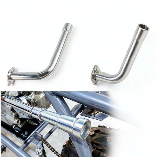 Exhaust Pipe MBGYL 2 Inch Raised Design for Mini Bike and Go Kart-1
