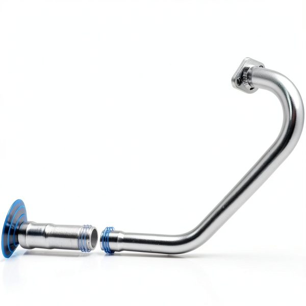 SJVLXHI 3 Stage Exhaust Header for 212cc Go Kart Machined Aluminum-7