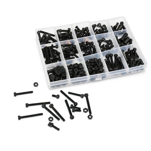 M3 Screw Kit 420pcs CARLWIN Premium Socket Head Screws Black-2