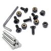 weideer 30pcs 1/4-20 x 3/4" Nuts and Bolts Kit, Stainless Steel 18-8 (304) Flat Head Hex Socket Cap Furniture Bolts,Nylon Insert Hex Lock Nuts with Hex Spanner-4