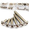 Taiss M3 M4 Screws Kit 405PCS Stainless Hex & Button Head Assortment-2