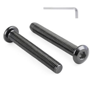 1/4-20 Bolt BNUOK 20pcs Flat Head Socket Screws Steel Black Zinc-0