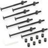 Biaungdo M6 x 100mm Bunk Bed Bolts, Hex Drive Socket Furniture Barrel Screws Bolt Nuts Furniture Crib Baby Bed Bolt with Wrench(Black, 12 Pcs)-0