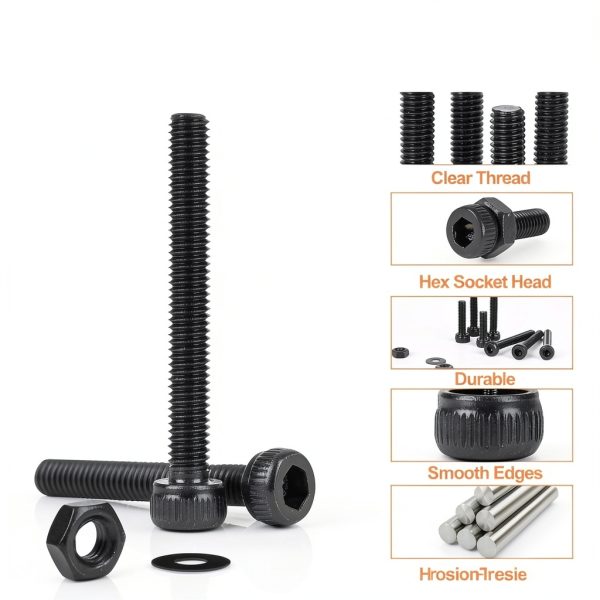 M3 Screw Kit 420pcs CARLWIN Premium Socket Head Screws Black-3