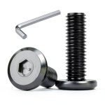 M6 x 35mm Flat Head Hex Socket Screws WYLWLS Black Oxide, 30 pcs-0