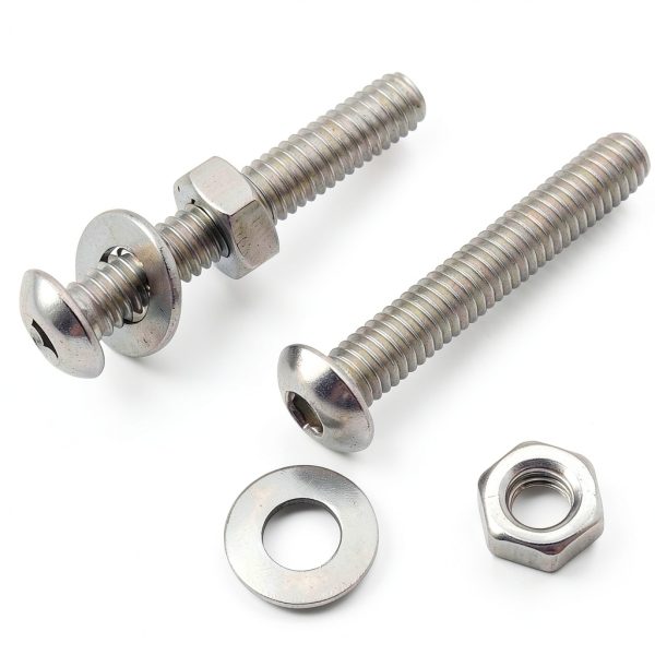 Taiss M3 M4 Screws Kit 405PCS Stainless Hex & Button Head Assortment-6